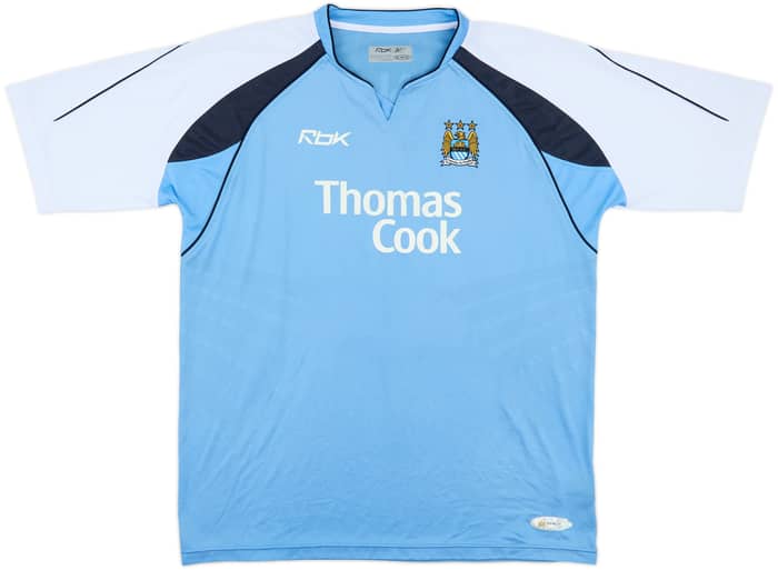 2006-07 Manchester City Home Shirt Dunne #22 - 8/10 - (XL)