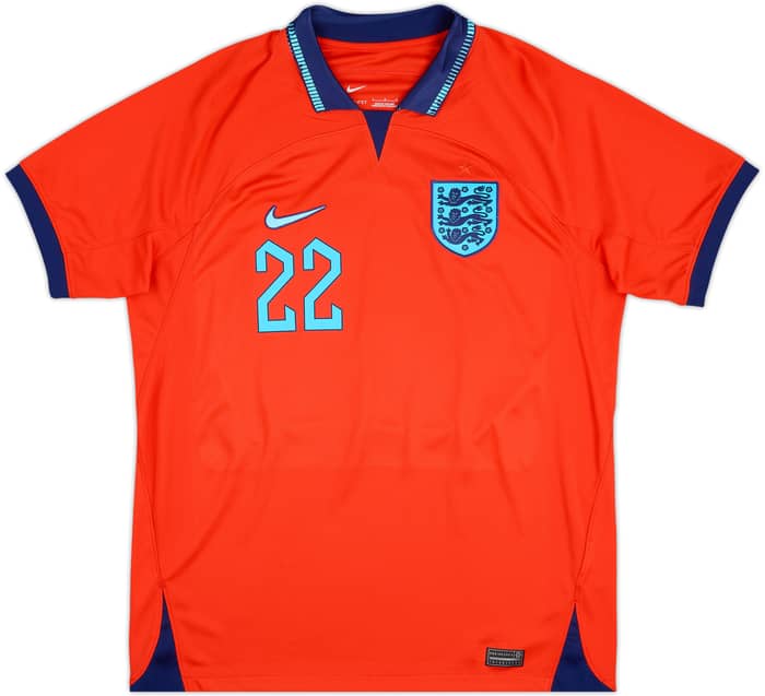 2022-23 England Away Shirt Bellingham #22 - 8/10 - (L)