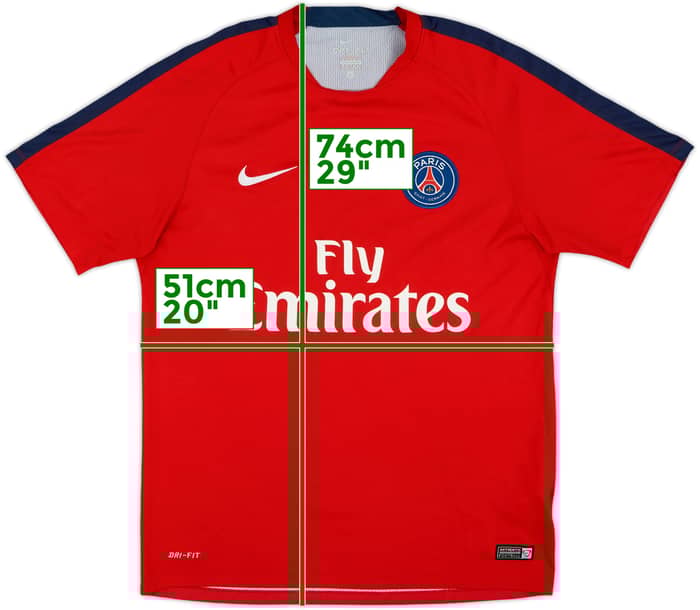 2016-17 Paris Saint-Germain Nike Training Shirt - 8/10 - (L)