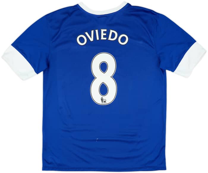 2012-13 Everton Home Shirt Oviedo #8 - 7/10 - (XL)