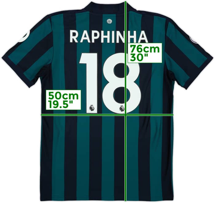 2020-21 Leeds United Away Shirt Raphinha #18 - 5/10 - (M)
