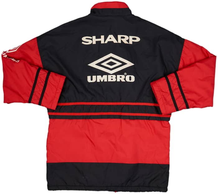 1996-97 Manchester United Umbro Padded Bench Coat - 8/10 - (M)