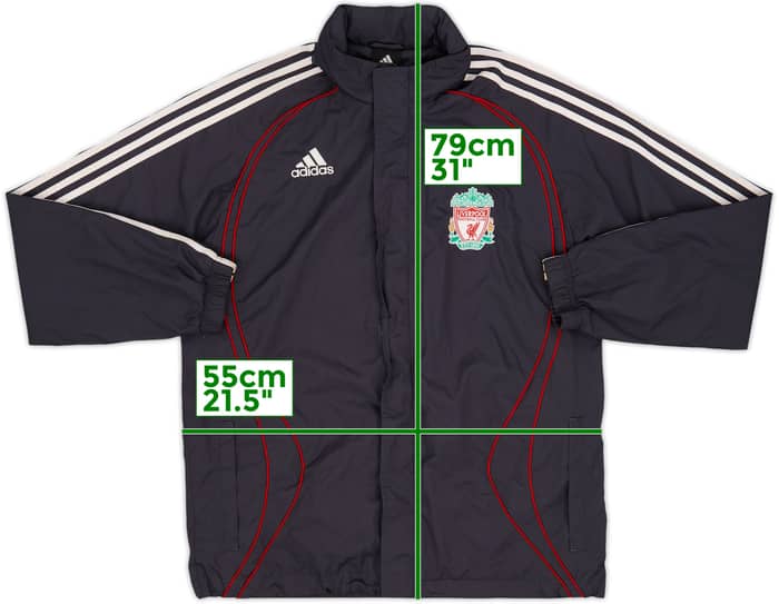2006-07 Liverpool adidas Hooded Rain Jacket - 8/10 - (S)