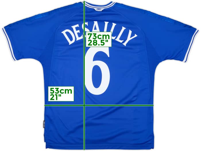 1999-01 Chelsea Home Shirt Desailly #6 - 8/10 - (L)