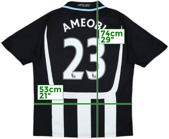 2007-09 Newcastle Home Shirt Ameobi #23 - 7/10 - (M)