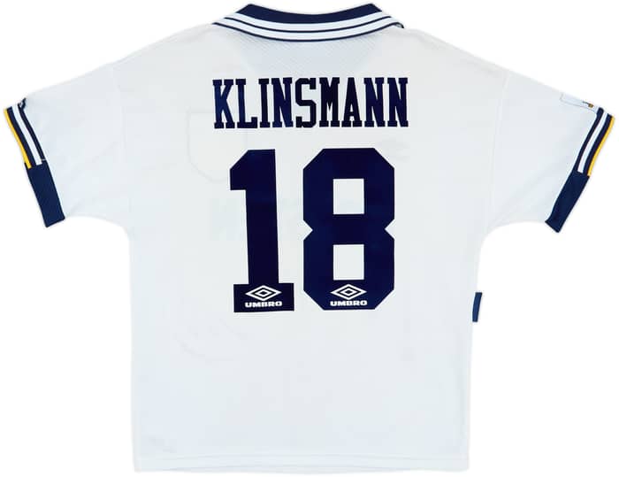 1993-95 Tottenham Home Shirt Klinsmann #18 - 8/10 - (M)
