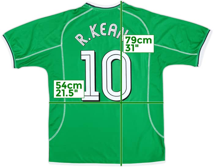 2002-03 Ireland Home Shirt R.Keane #10 - 9/10 - (L)