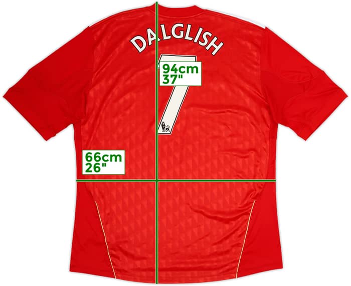 2010-12 Liverpool Home Shirt Dalglish #7 - 5/10 - (3XL)