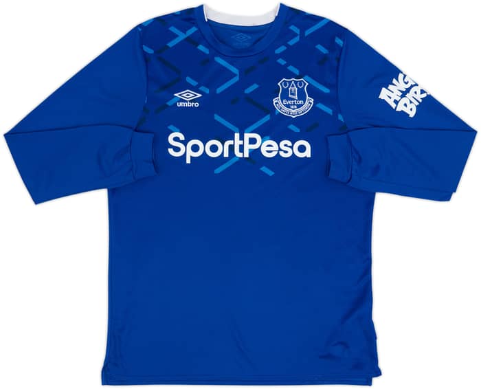 2019-20 Everton Home L/S Shirt Richarlison #7 - 9/10 - (L)