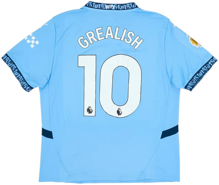 2024-25 Manchester City Home Shirt Grealish #10 - 10/10 - (XL)
