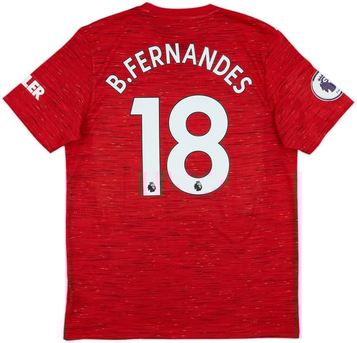 2020-21 Manchester United Home Shirt B.Fernandes #18 - 10/10 - (L)