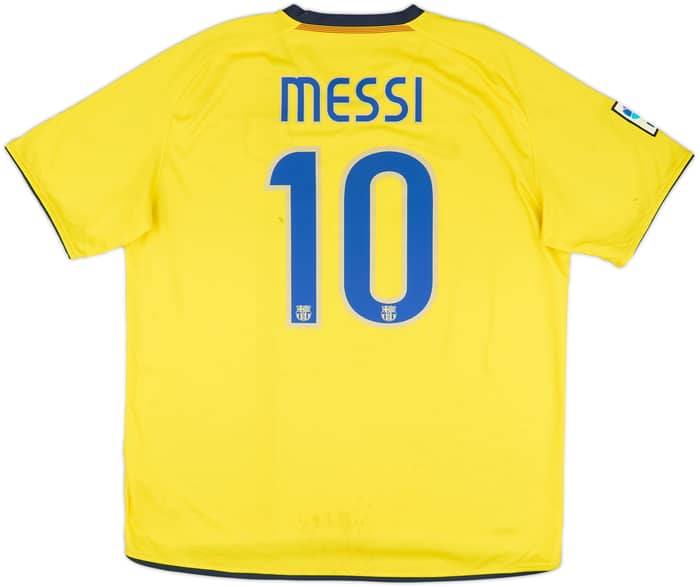 2008-10 Barcelona Away Shirt Messi #10 - 6/10 - (XL)
