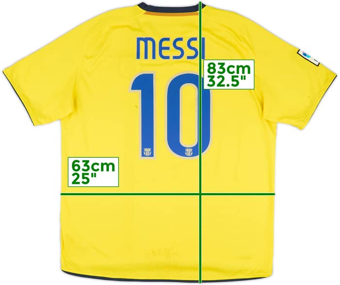 2008-10 Barcelona Away Shirt Messi #10 - 6/10 - (XL)