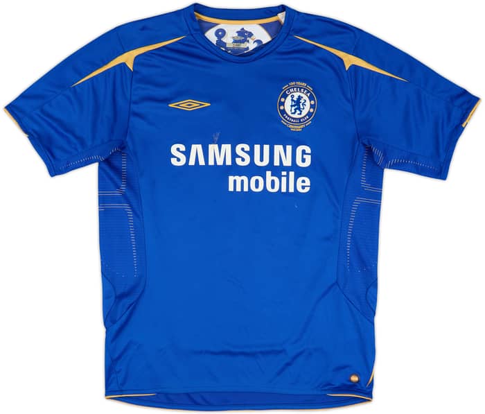 2005-06 Chelsea Centenary Home Shirt Drogba #15 - 6/10 - (L)