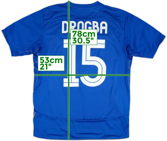 2005-06 Chelsea Centenary Home Shirt Drogba #15 - 6/10 - (L)