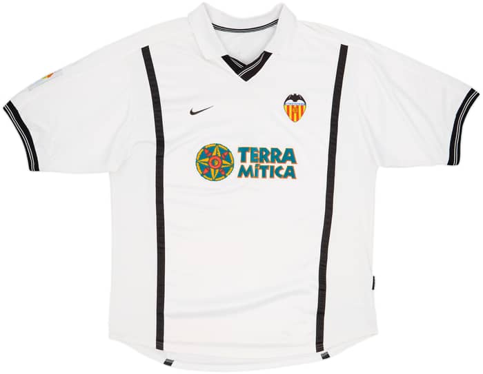 2000-01 Valencia Home Shirt Aimar #22 - 8/10 - (L)