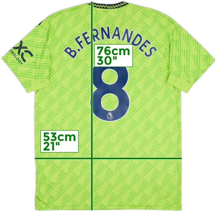 2022-23 Manchester United Third Shirt B.Fernandes #8 - 9/10 - (L)