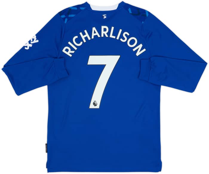 2019-20 Everton Home L/S Shirt Richarlison #7 - 9/10 - (M)