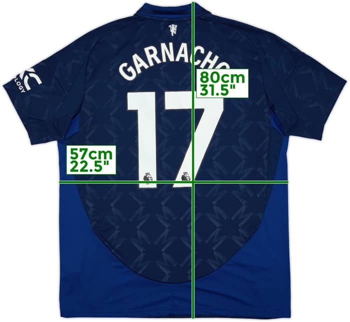 2024-25 Manchester United Away Shirt Garnacho #17 - 8/10 - (XL)