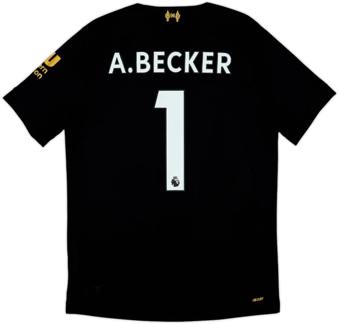 2019-20 Liverpool GK Shirt A.Becker #1 - 9/10 - (S)