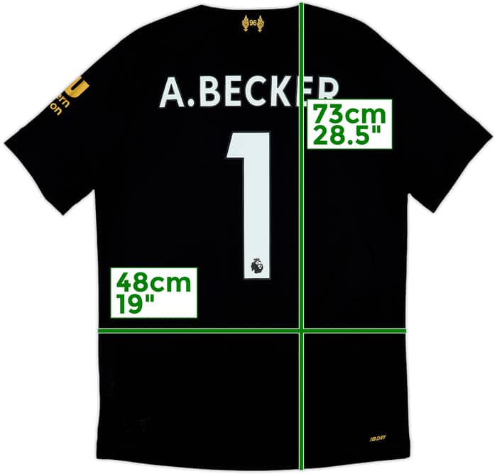 2019-20 Liverpool GK Shirt A.Becker #1 - 9/10 - (S)