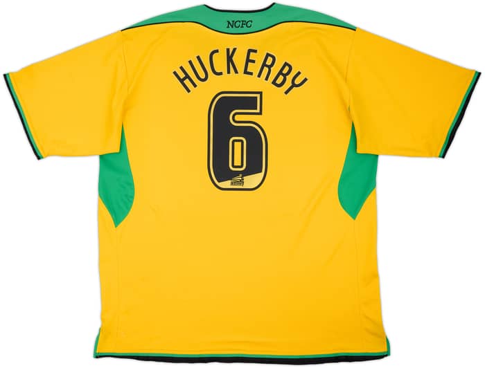 2005-06 Norwich Home Shirt Huckerby #6 - 7/10 - (XXL)
