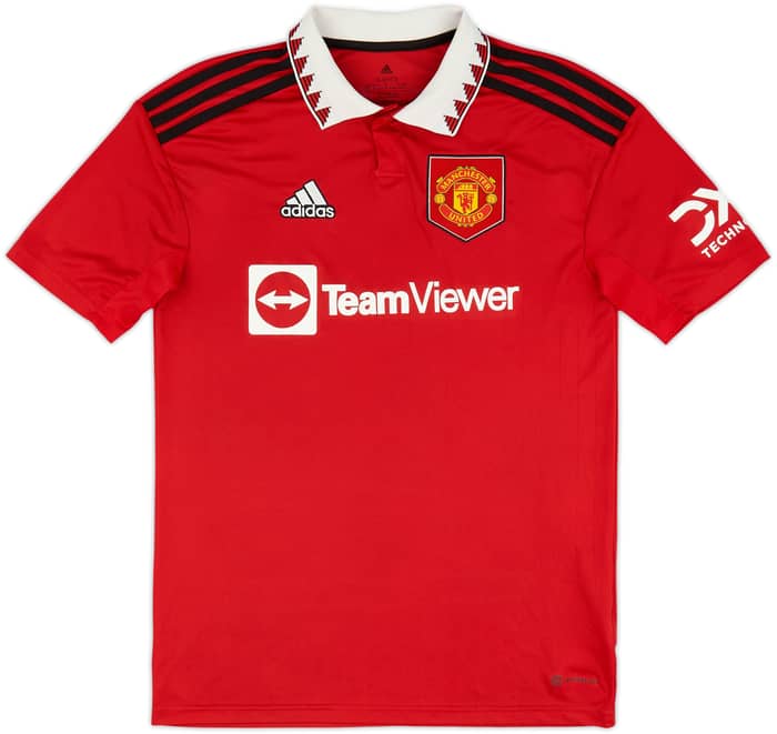2022-23 Manchester United Home Shirt Ronaldo #7 - 8/10 - (XL.Boys)