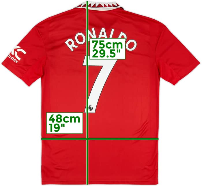 2022-23 Manchester United Home Shirt Ronaldo #7 - 8/10 - (XL.Boys)