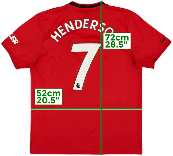2019-20 Manchester United Home Shirt Henderson #7 - 5/10 - (L)
