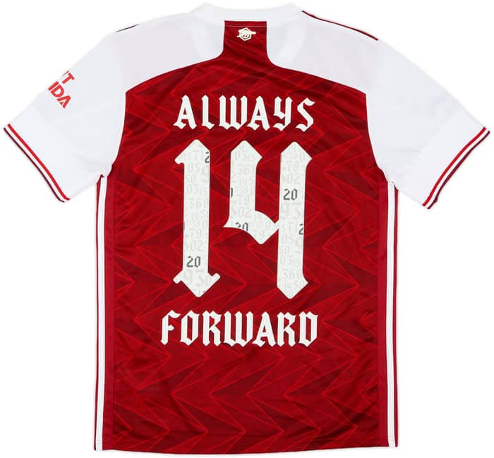 2020-21 Arsenal Home Shirt Always #14 Forward - 9/10 - (M)