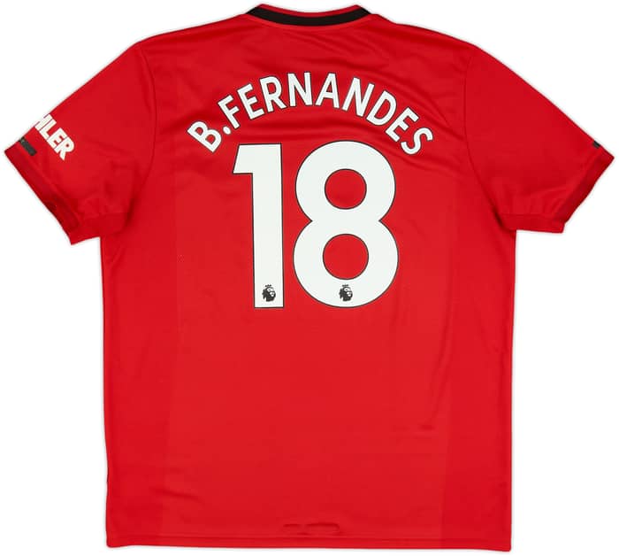 2019-20 Manchester United Home Shirt B.Fernandes #18 - 6/10 - (XL)