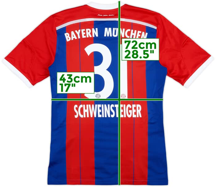 Camiseta de local del Bayern Munich 2014-15 Schweinsteiger #31 - 9/10 - (L)