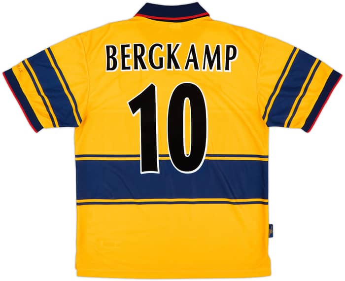 1997-99 Arsenal Away Shirt Bergkamp #10 - 9/10 - (M)