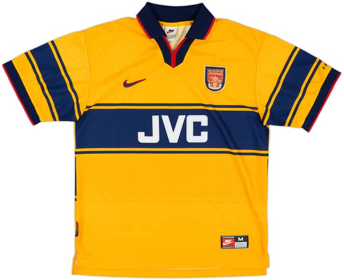 1997-99 Arsenal Away Shirt Bergkamp #10 - 9/10 - (M)