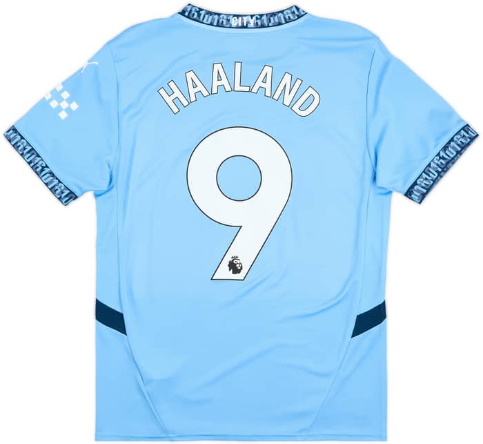 2024-25 Manchester City Home Shirt Haaland #9 - 9/10 - (M)