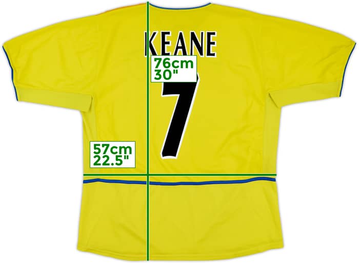 2002-03 Leeds United Away Shirt Keane #7 - 7/10 - (XXL)