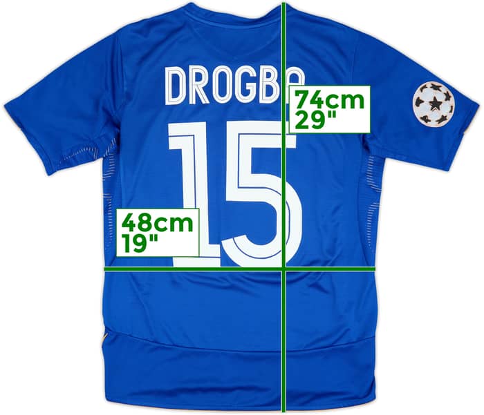 2005-06 Chelsea Centenary Home Shirt Drogba #15 - 6/10 - (M)