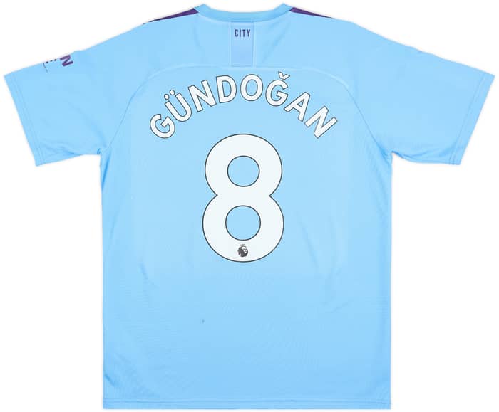 2019-20 Manchester City Home Shirt Gundogan #8 - 6/10 - (L)