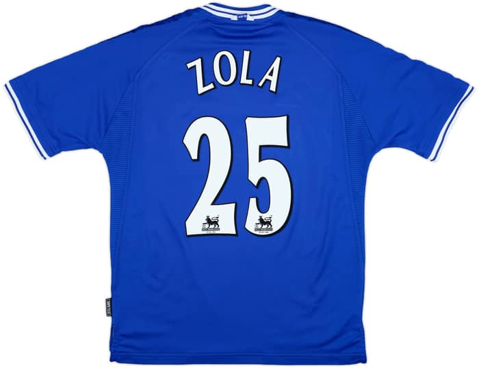 1999-01 Chelsea Home Shirt Zola #25 - 8/10 - (L)