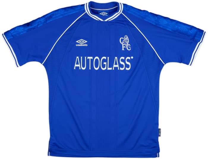 1999-01 Chelsea Home Shirt Zola #25 - 8/10 - (L)