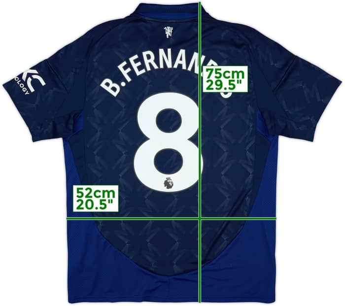 2024-25 Manchester United Away Shirt B.Fernandes #8 - 10/10 - (L)