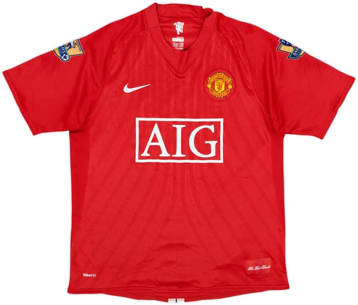 2007-09 Manchester United Home Shirt Rooney #10 - 8/10 - (M)