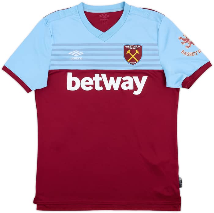 2019-20 West Ham Home Shirt Noble #16 - 8/10 - (L)