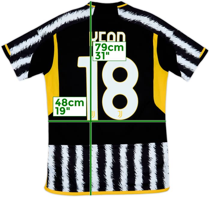 2023-24 Juventus Home Shirt Kean #18 - 8/10 - (M)