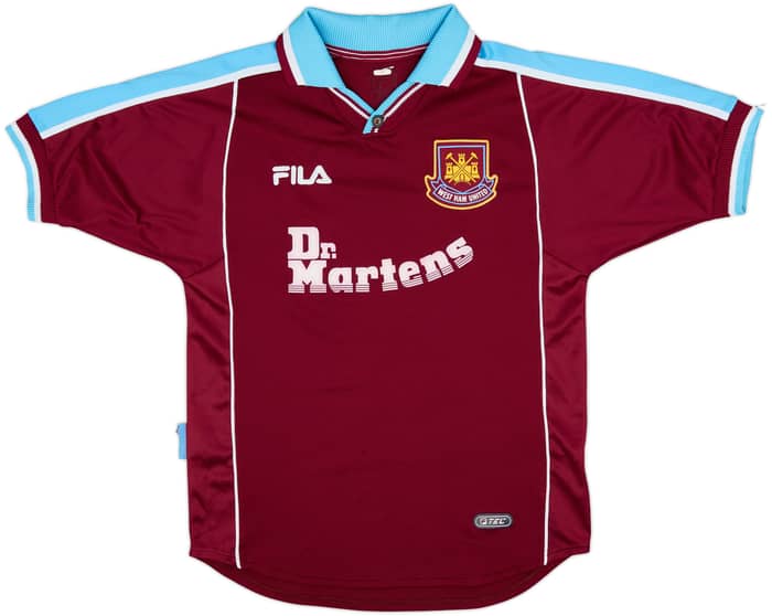 1999-01 West Ham Home Shirt Di Canio #10 - 9/10 - (L)