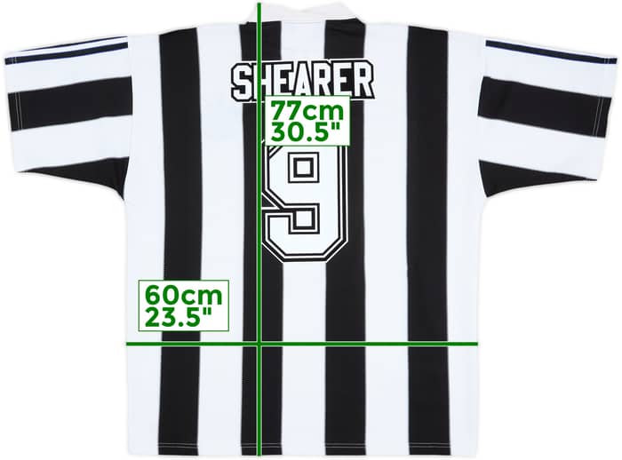 1995-97 Newcastle Home Shirt Shearer #9 - 9/10 - (XL)