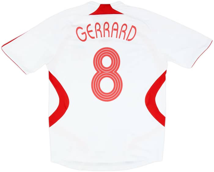 2007-08 Liverpool Away Shirt Gerrard #8 - 6/10 - (M)
