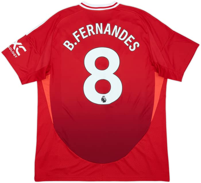 2024-25 Manchester United Home Shirt B.Fernandes #8 - 9/10 - (XL)