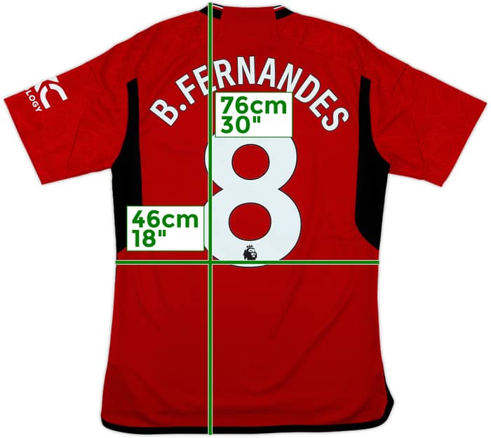 2023-24 Manchester United Home Shirt B.Fernandes #8 - 8/10 - (M)
