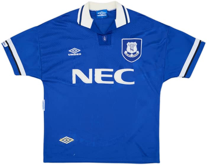 1993-95 Everton Home Shirt Ferguson #9 - 7/10 - (M)